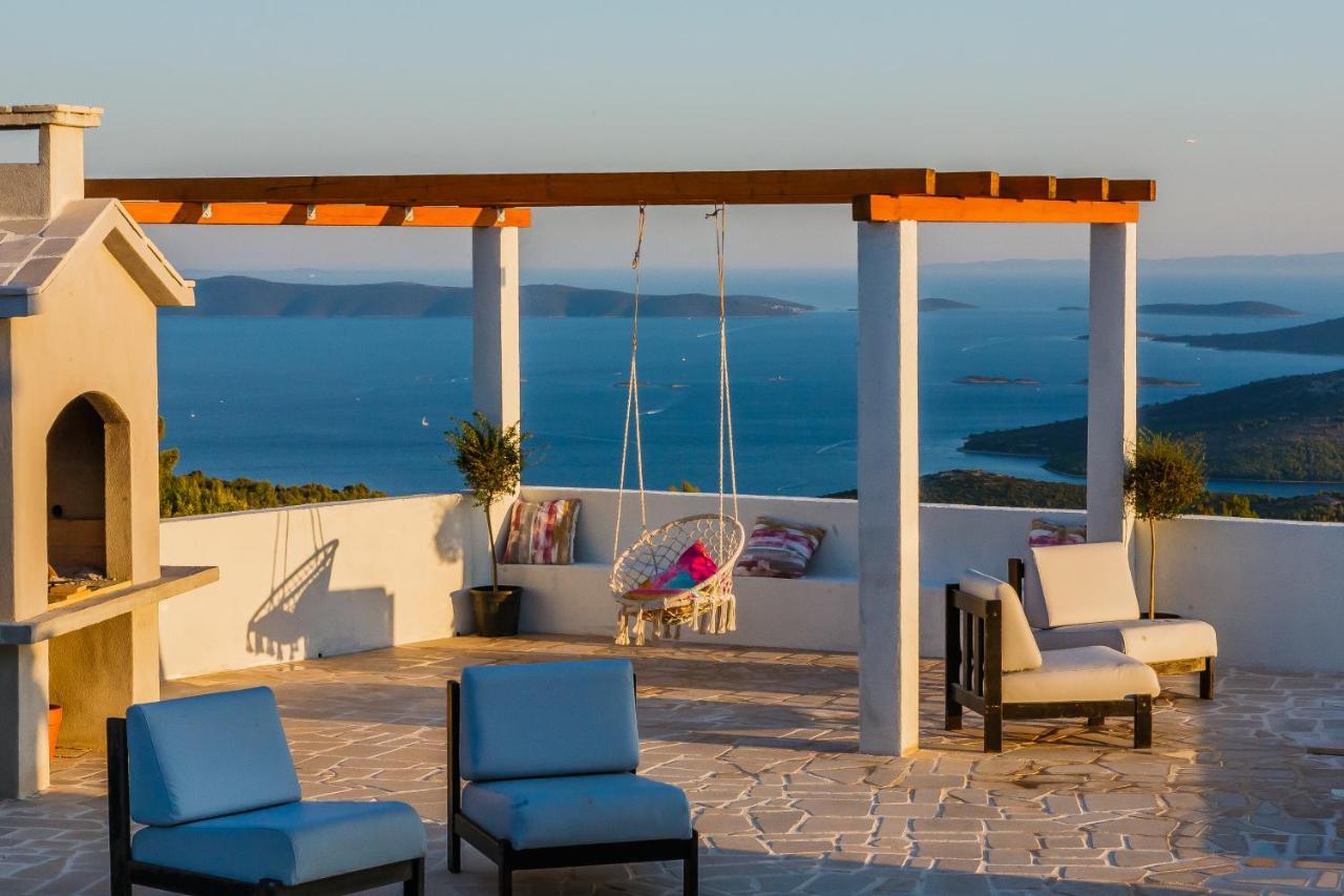 Villa Zlatno Sunce In The Hills Near Trogir Vrsine Экстерьер фото