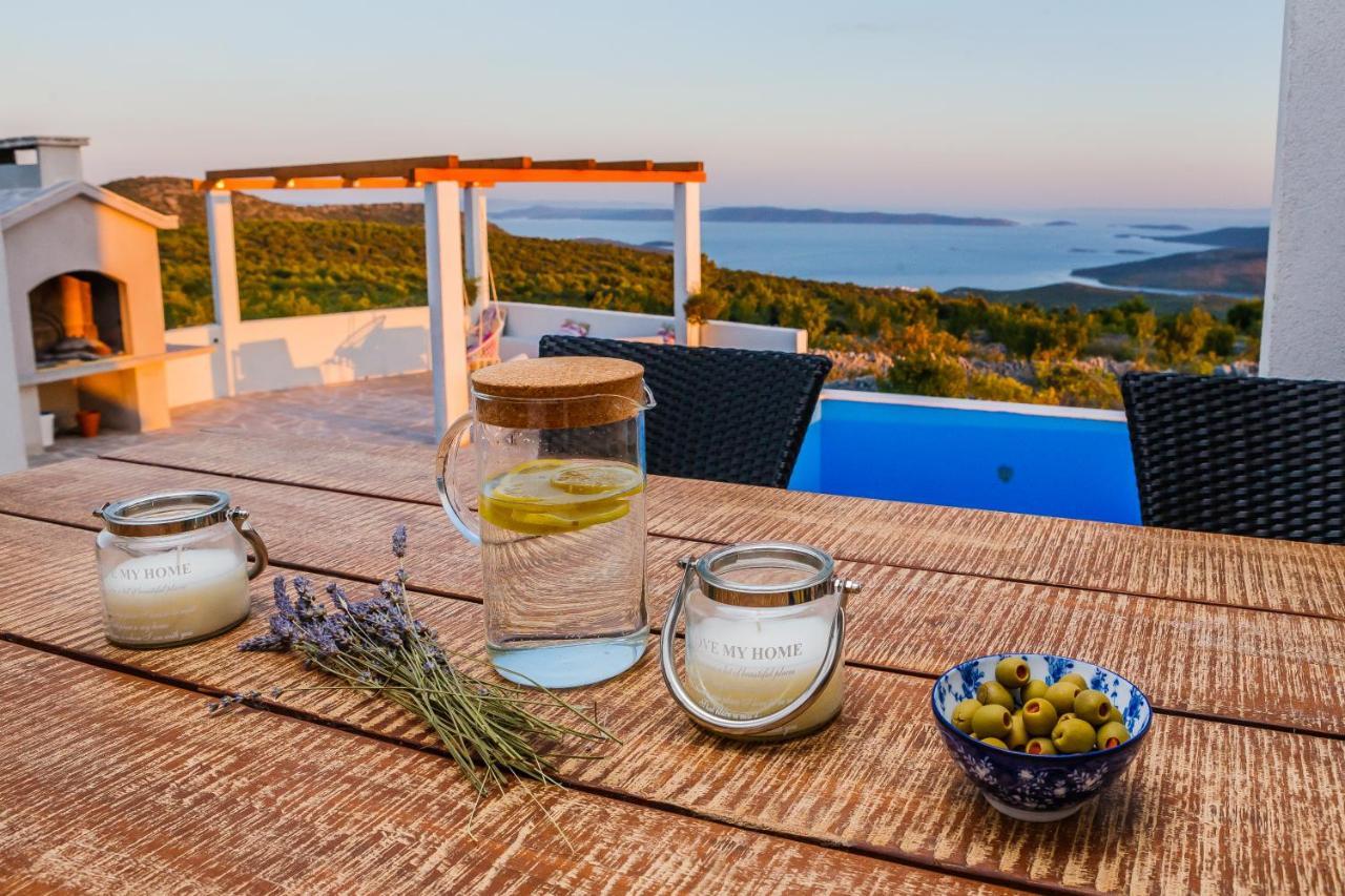 Villa Zlatno Sunce In The Hills Near Trogir Vrsine Экстерьер фото